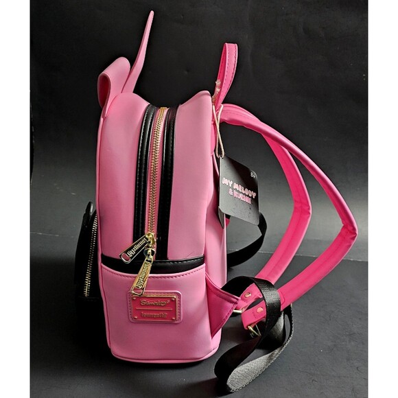 LOUNGEFLY HELLO KITTY KUROMI MY MELODY SANRIO EXCLUSIVE BACKPACK 11" BRAND NEW! - Picture 9 of 16